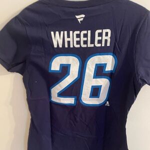 NHL Winnipeg jets Wheeler  Navy Sports T-Shirt Fanatics